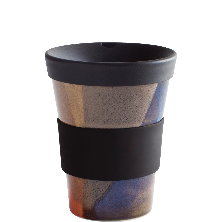 To Go | Kahla Kahla Cupit Becher 0,35 L + Trinkdeckel Pure Black + Colours Of Nature