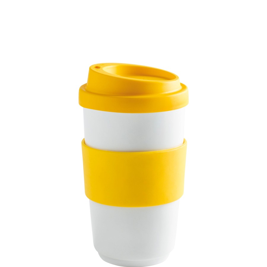 To Go | Kahla Kahla Fillit Becher 0,40 L + Trinkdeckel Sunny Yellow