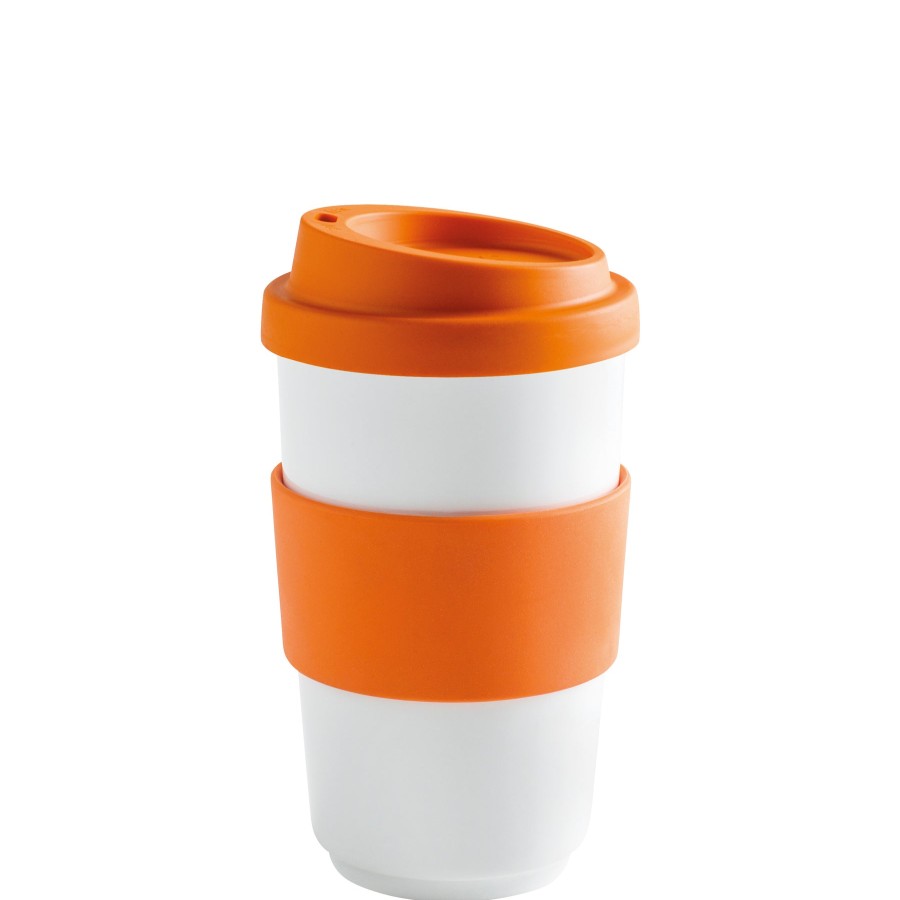 To Go | Kahla Kahla Fillit Becher 0,40 L + Trinkdeckel Sunset Orange