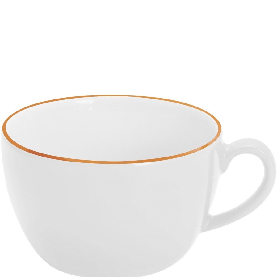 Tassen | Kahla Kahla Pronto Line Cappuccinotasse 0,25 L Line Sunset Orange