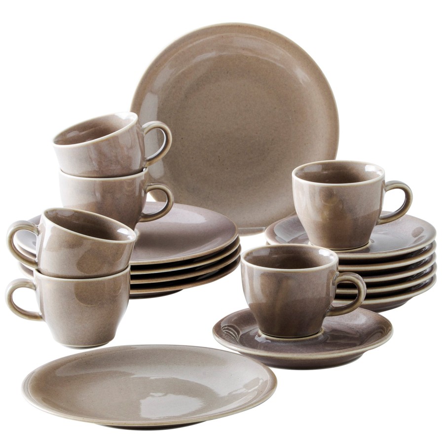 Sets 18-Teilig | Kahla Kahla Homestyle Kaffeeservice 18Tlg. Desert Sand