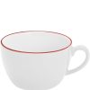 Tassen | Kahla Kahla Pronto Line Cappuccinotasse 0,25 L Line Cherry Red