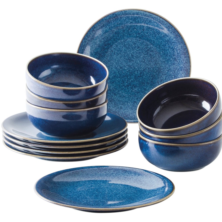 Sets 12-Teilig | Kahla Kahla Homestyle Tafelservice 12Tlg. Atlantic Blue