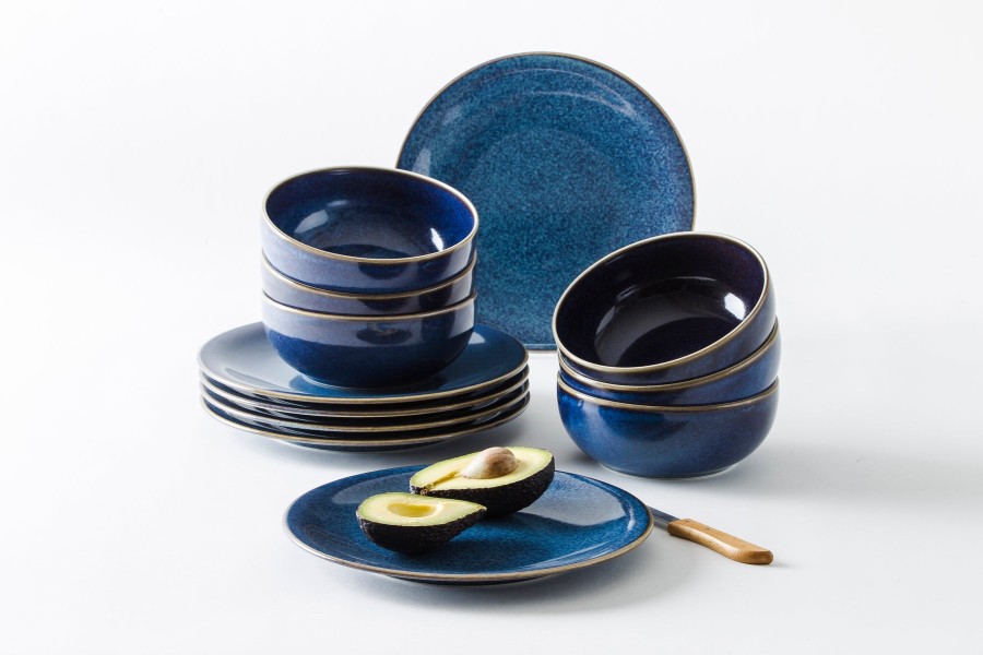 Sets 12-Teilig | Kahla Kahla Homestyle Tafelservice 12Tlg. Atlantic Blue