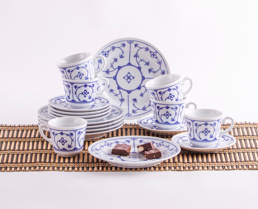 Sets 18-Teilig | Kahla Kahla Blau Saks Kaffeeservice 18Tlg. Blau Saks