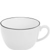 Tassen | Kahla Kahla Pronto Line Cappuccinotasse 0,25 L Line Pure Black