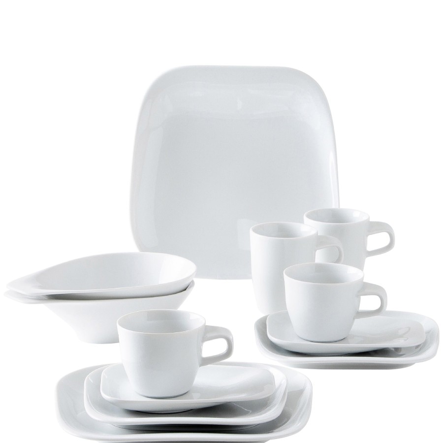 Sets 12-Teilig | Kahla Kahla Elixyr Design 2 Go Set 12Tlg. Weis