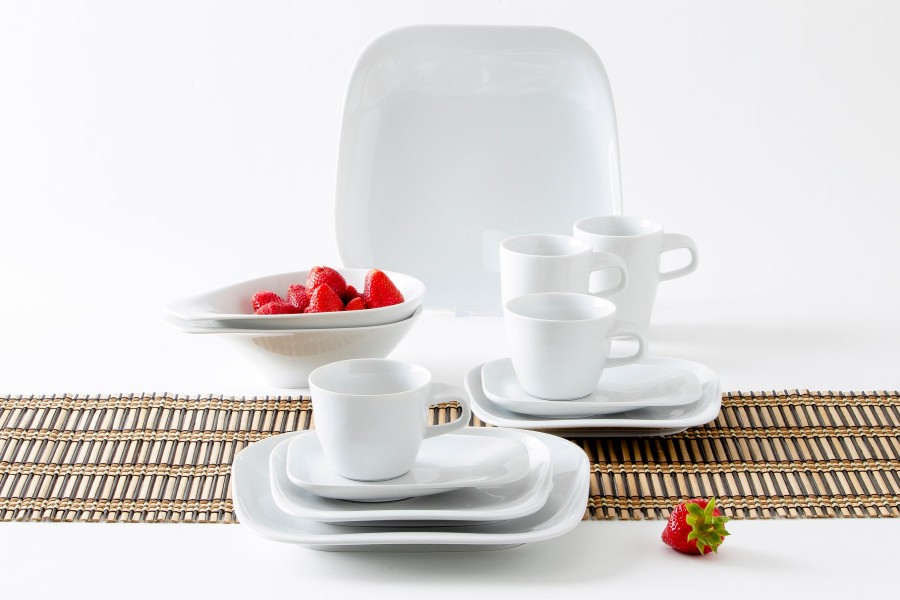 Sets 12-Teilig | Kahla Kahla Elixyr Design 2 Go Set 12Tlg. Weis